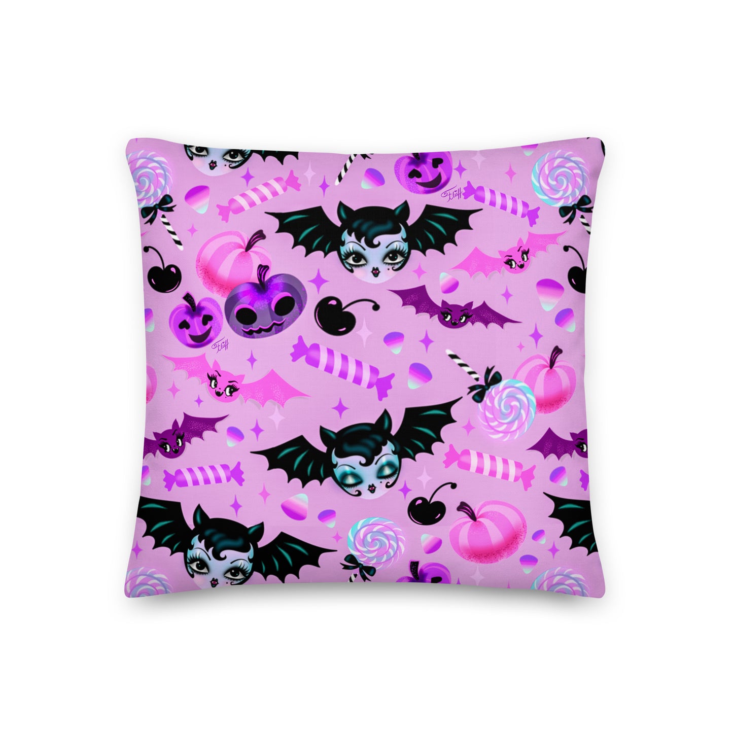 Vampire Dolly on Lilac• Decor Pillow