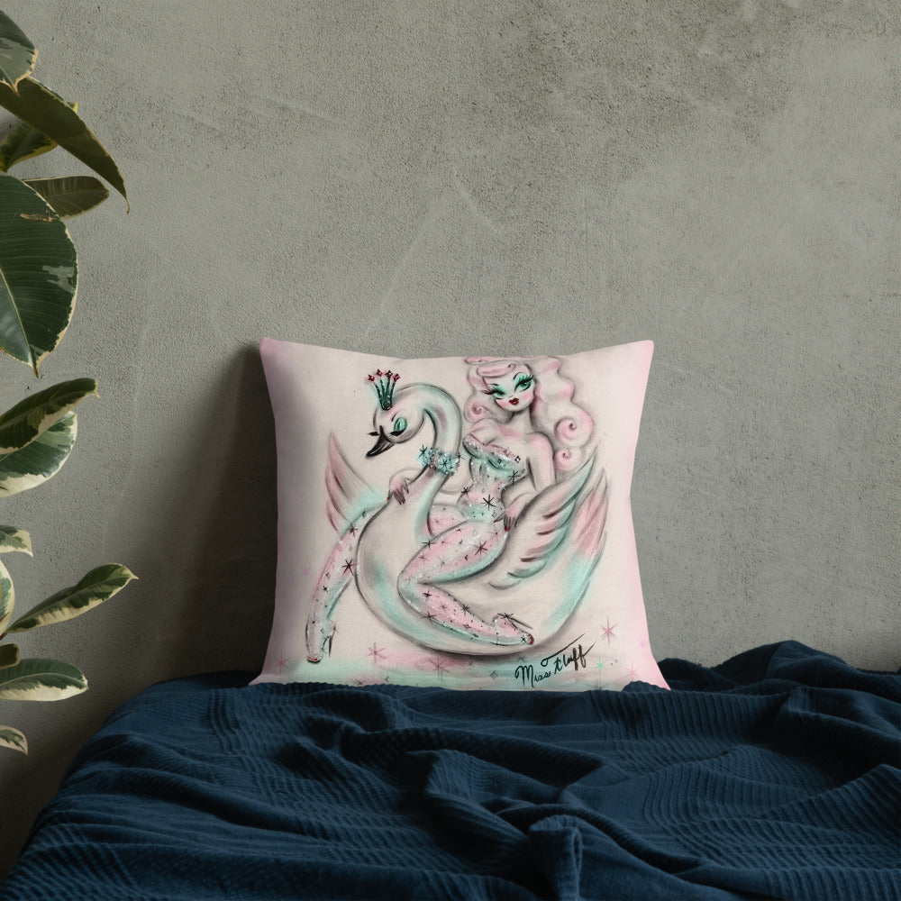Swan Pixie • Throw Pillow
