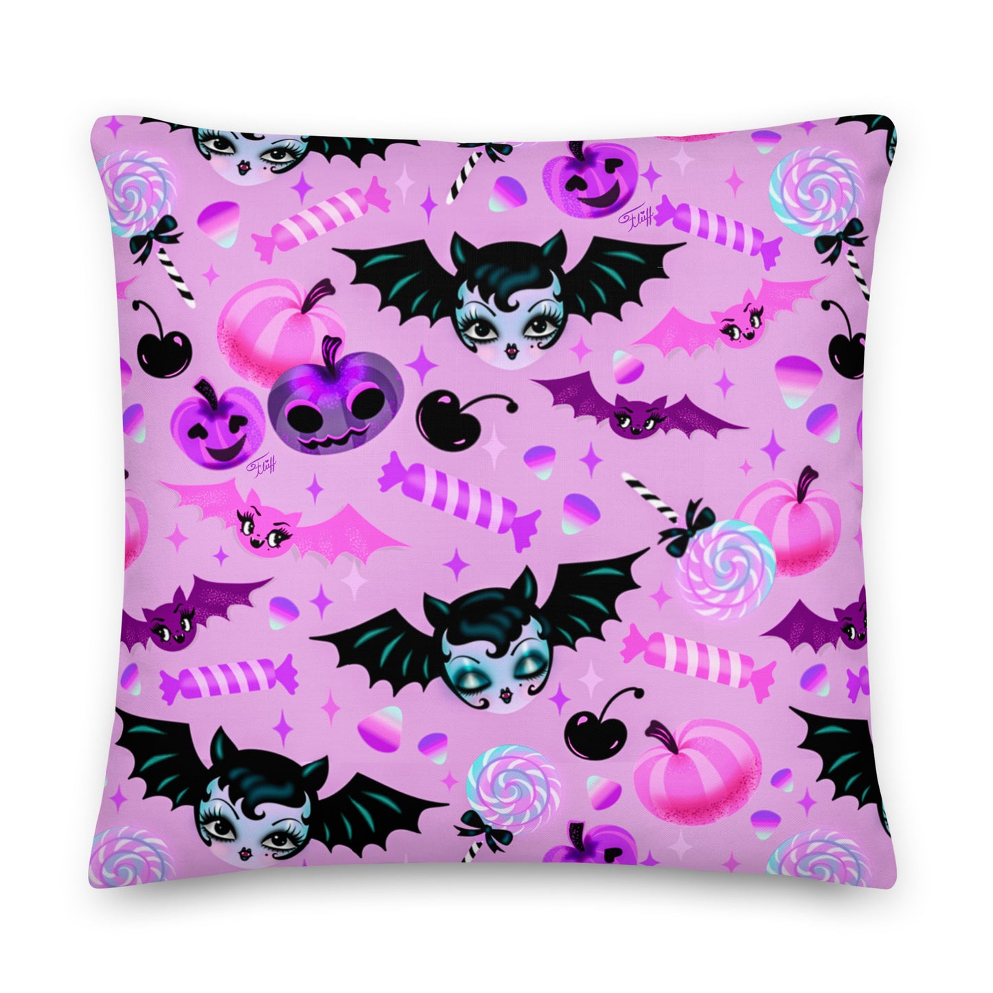 Vampire Dolly on Lilac• Decor Pillow