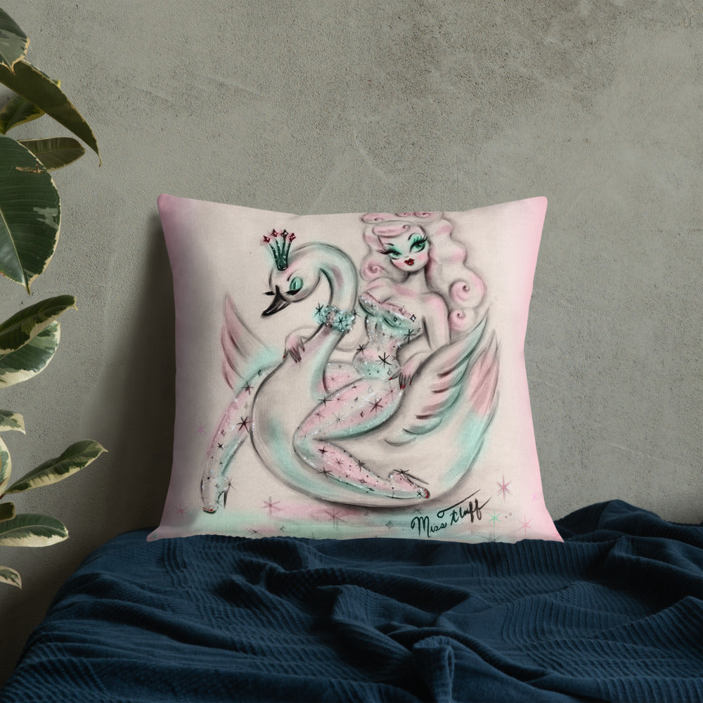 Swan Pixie • Throw Pillow