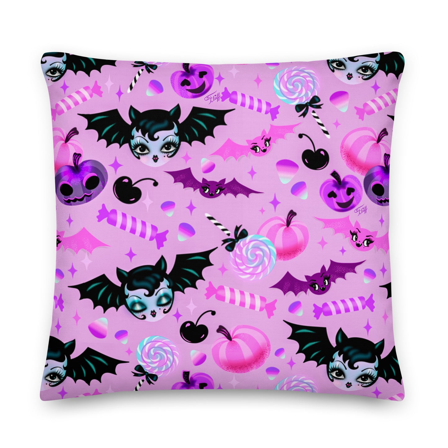 Vampire Dolly on Lilac• Decor Pillow