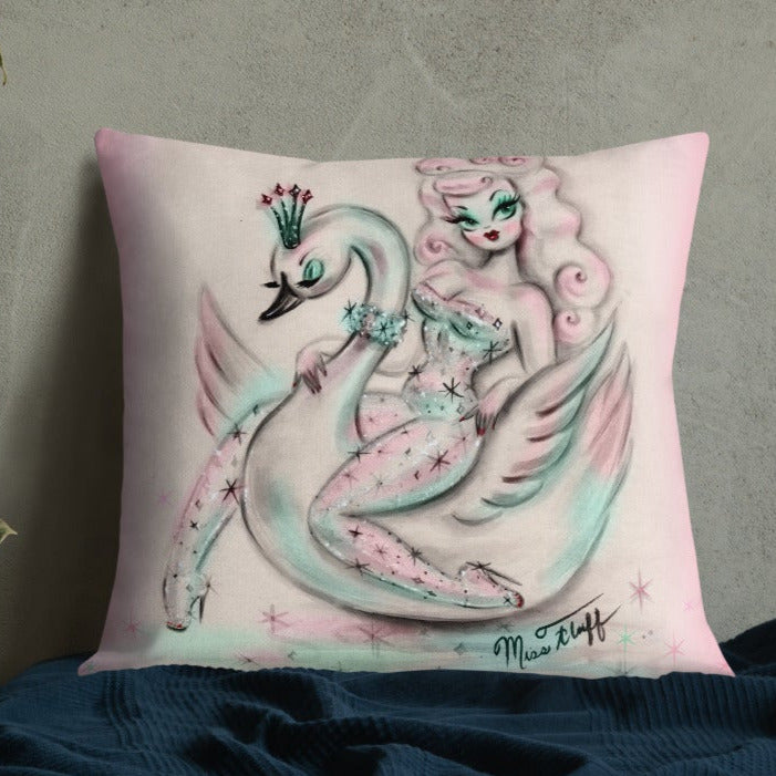Swan Pixie • Throw Pillow