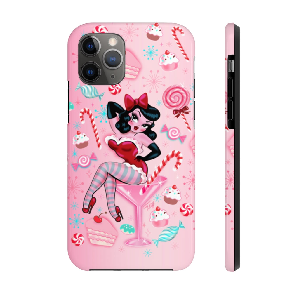Candy Cane Martini Girl • Phone Case