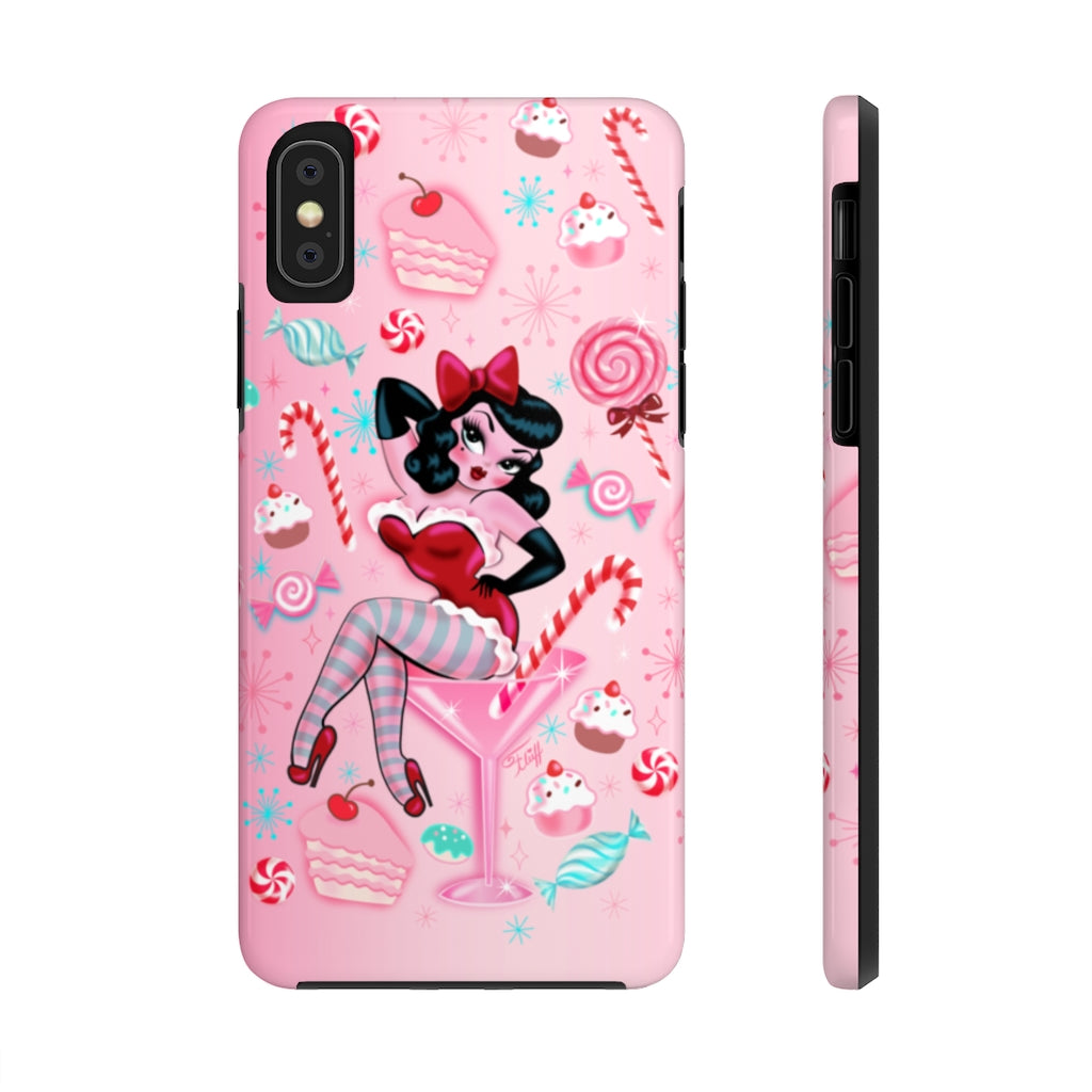 Candy Cane Martini Girl • Phone Case