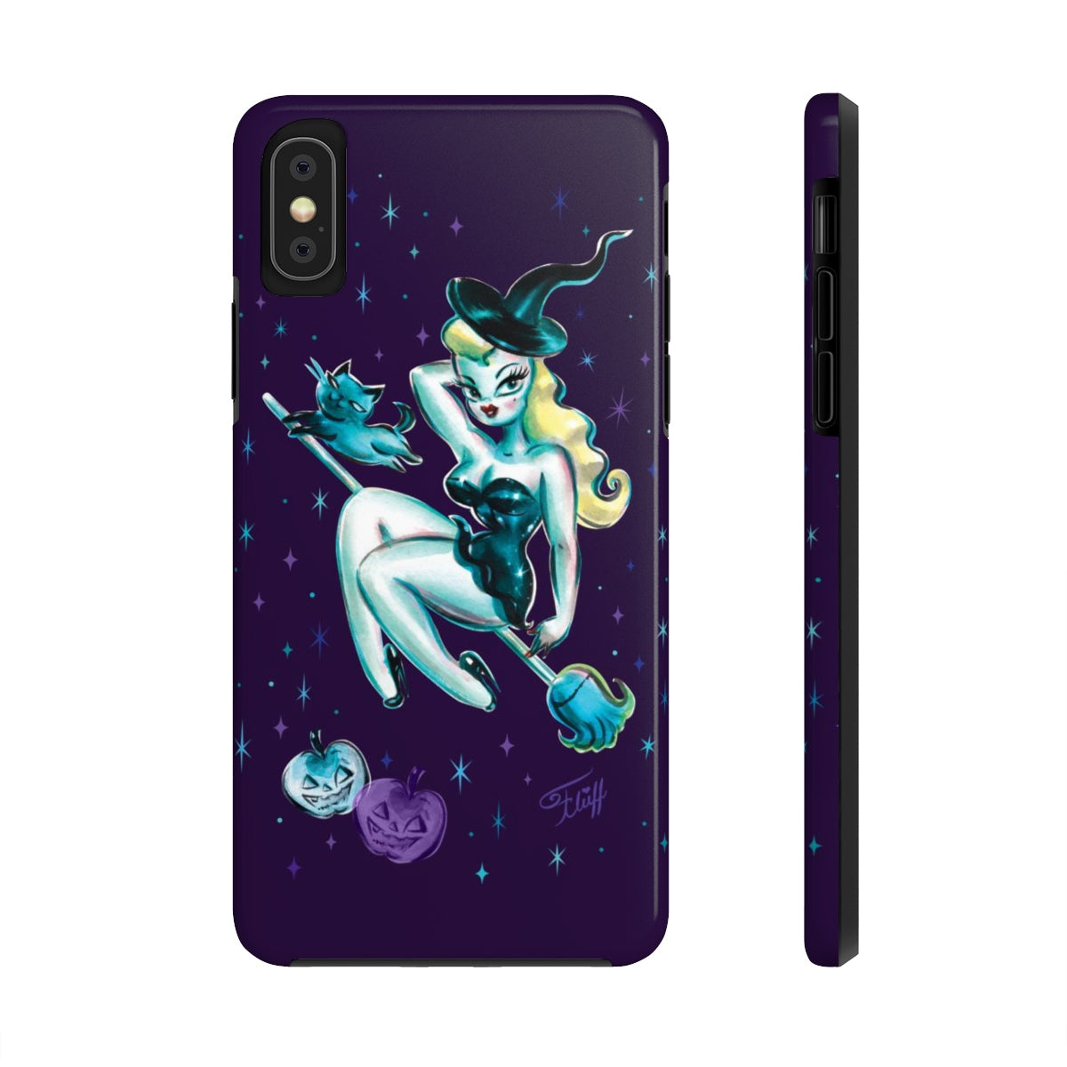 Blonde Witch with Kitty • Phone Case