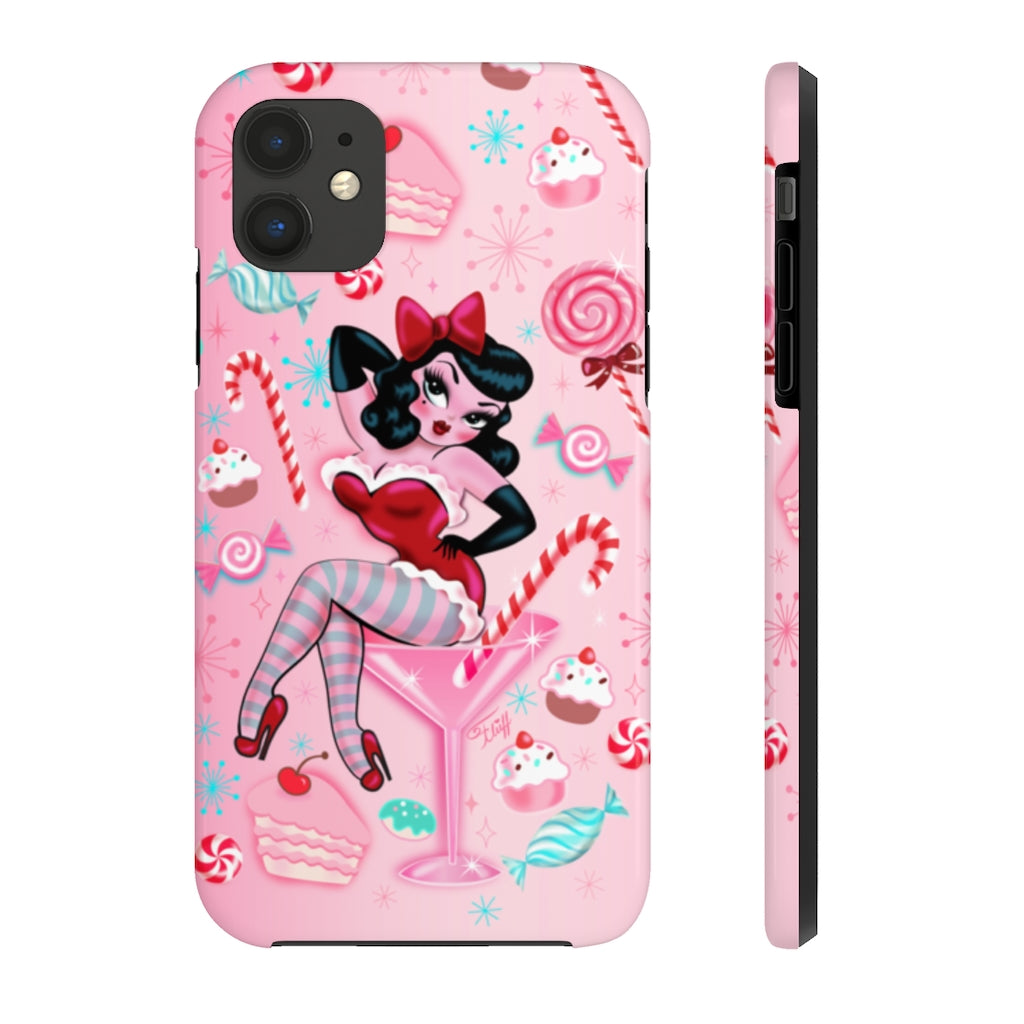Candy Cane Martini Girl • Phone Case