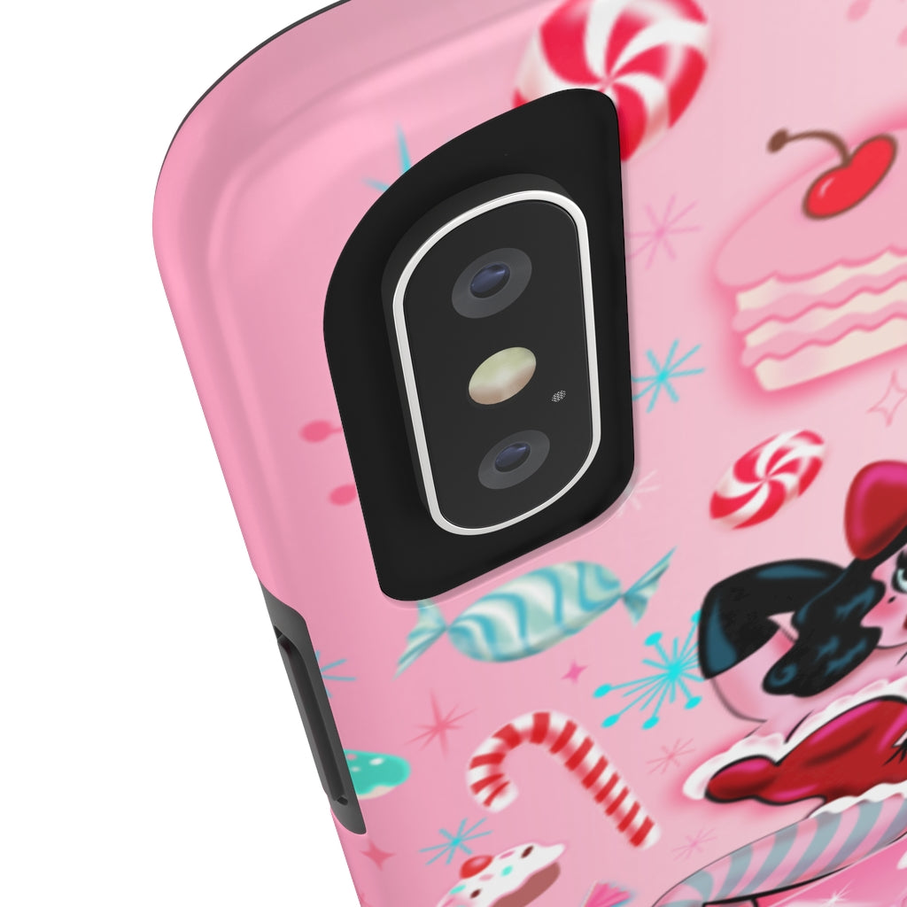 Candy Cane Martini Girl • Phone Case