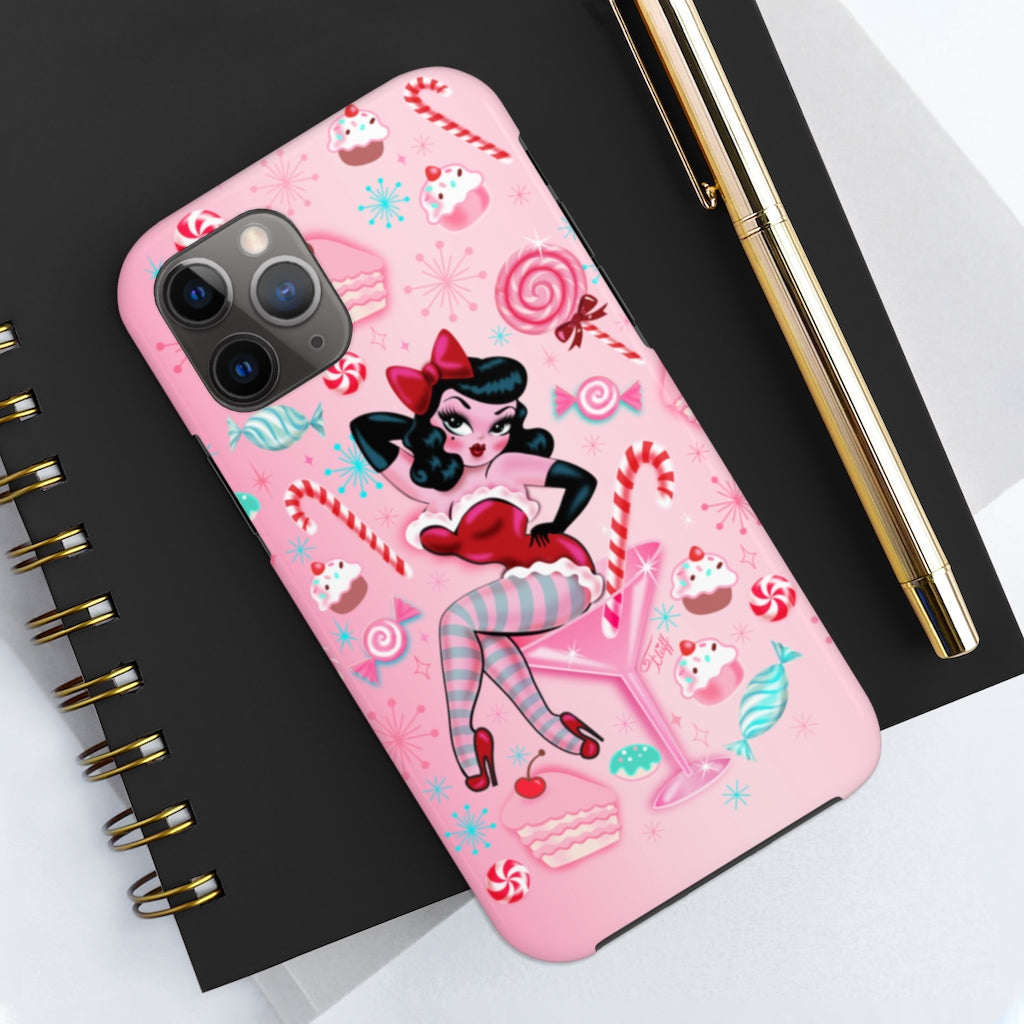 Candy Cane Martini Girl • Phone Case