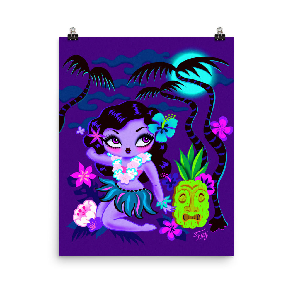 Haunted Hula Cutie • Art Print – Miss Fluff's Shop