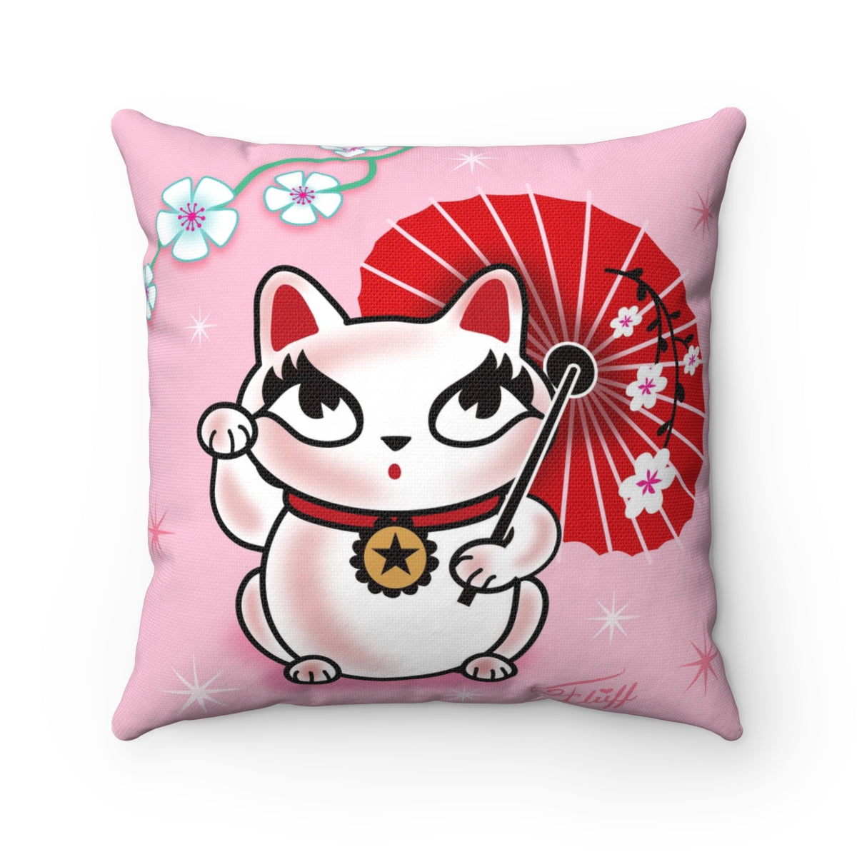 Kyoto Kitty • Square Pillow