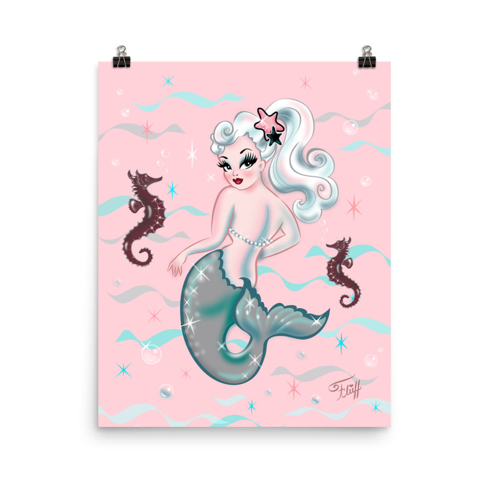Pearla on Pink• Art Print