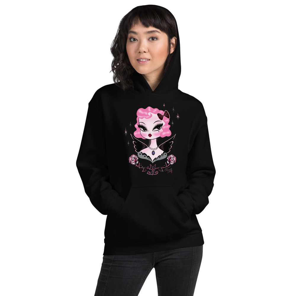 Pink Hair Dolly Angel • Unisex Hoodie