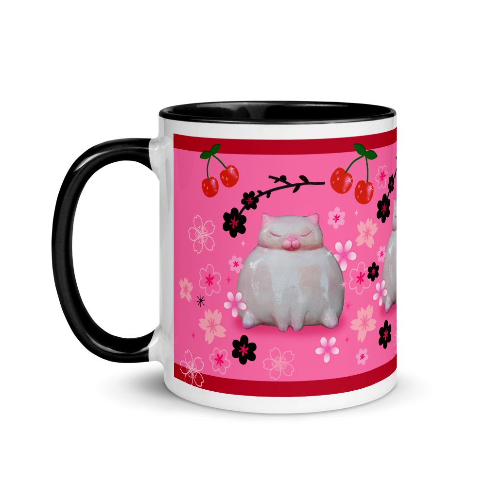 Sumo Kitty on Pink • Mug