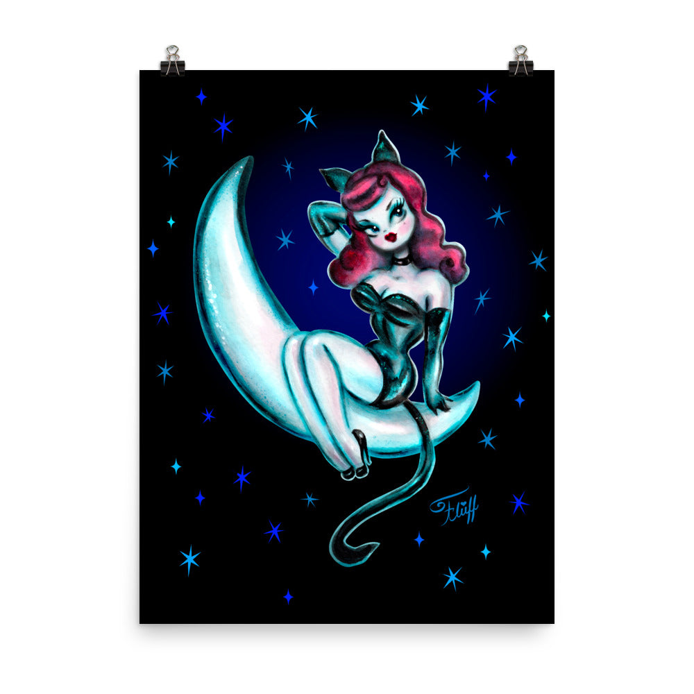 Kitten on the Moon • Art Print