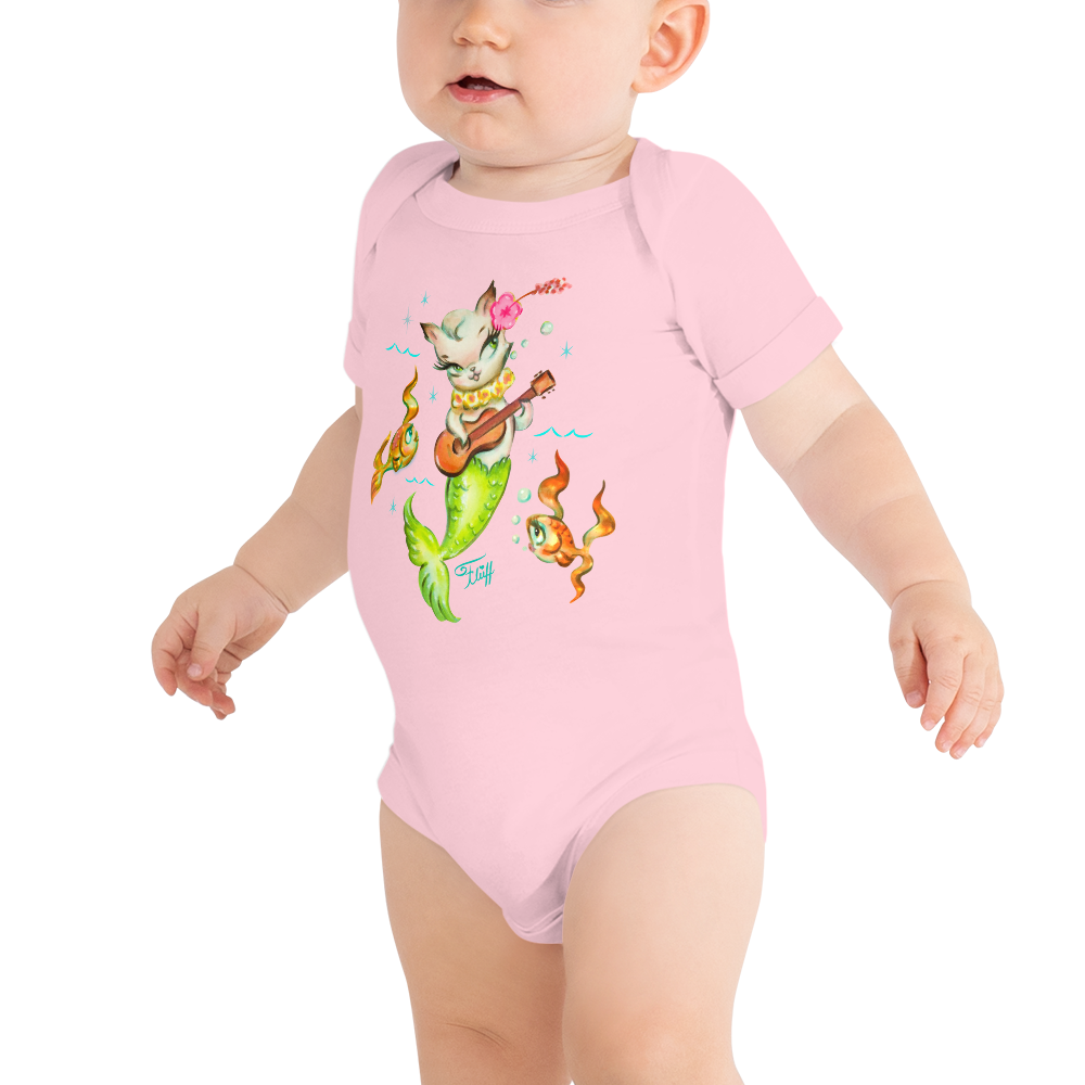Merkitten with Ukulele • Baby Onesie