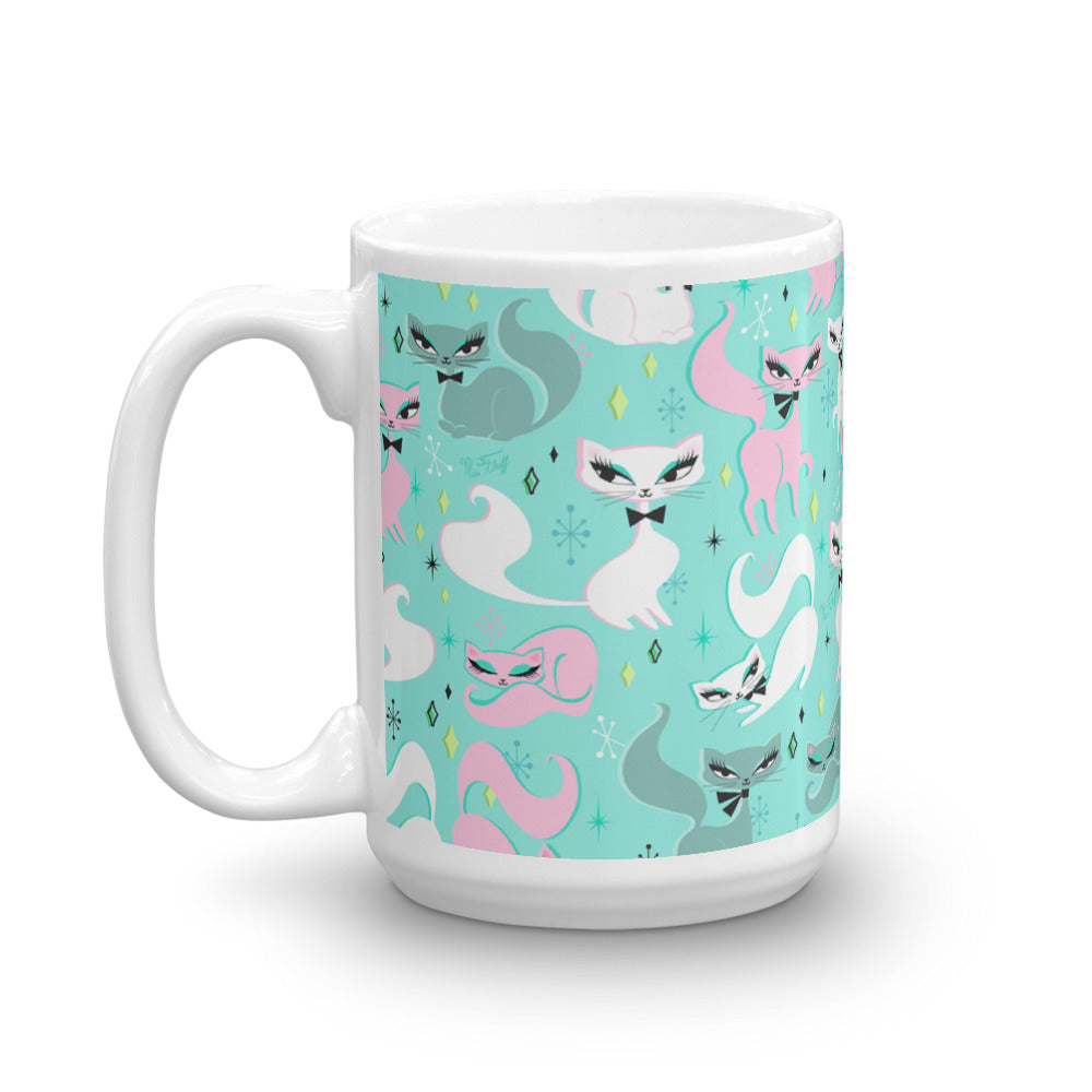 Swanky Kittens on Mint • Mug