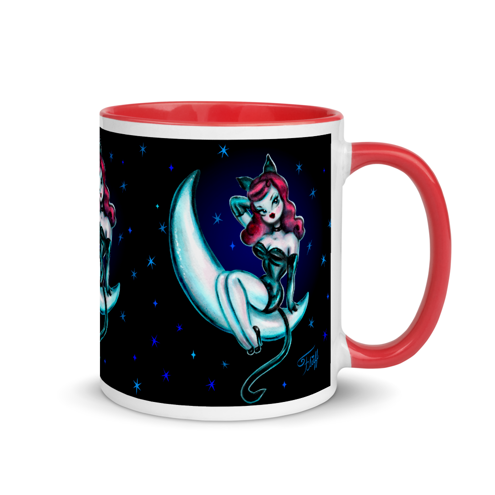 Kitten on the Moon • Mug