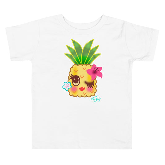 Happy Kawaii Pineapple • Toddler Short Sleeve Tee