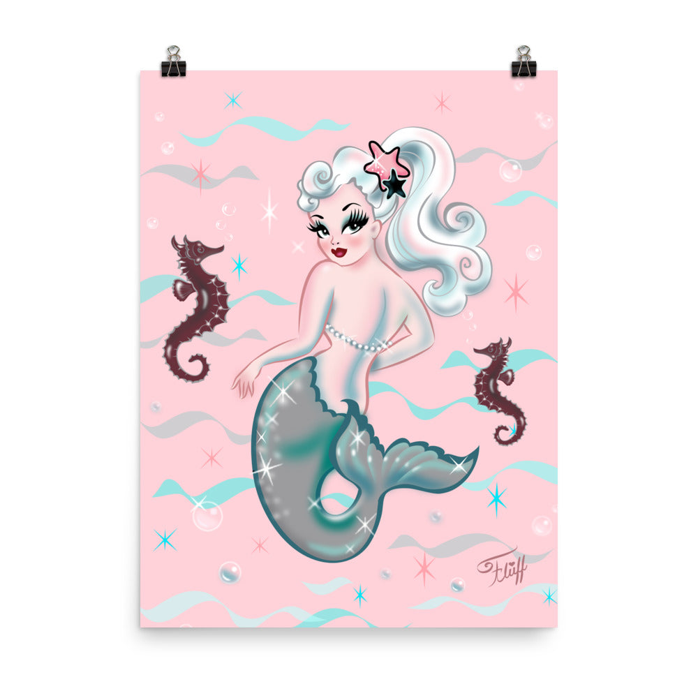 Pearla on Pink• Art Print