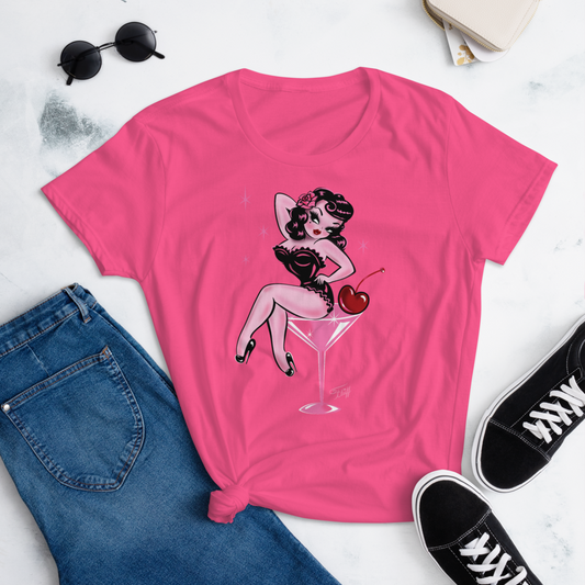 Cherry Martini Girl • Womens' T-Shirt