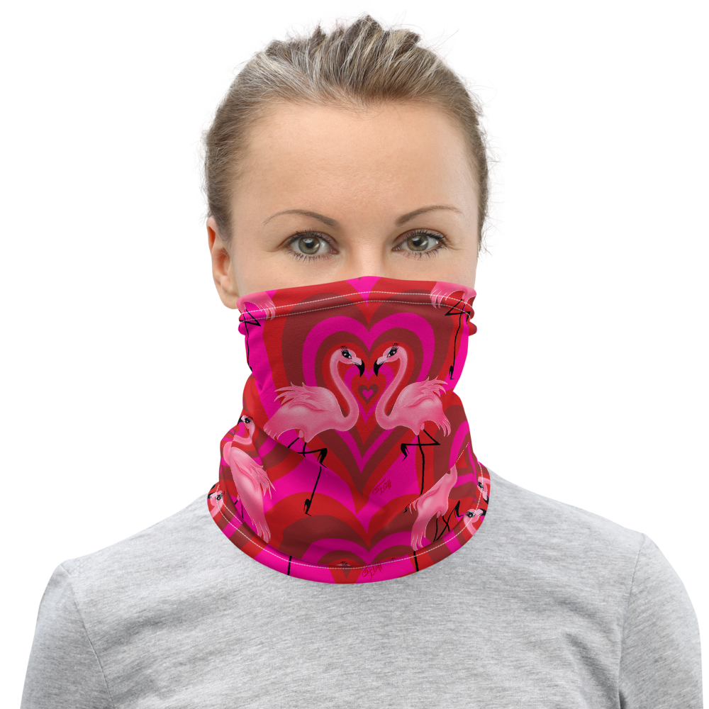 Flamingo Love • Neck Gaiter Face Mask
