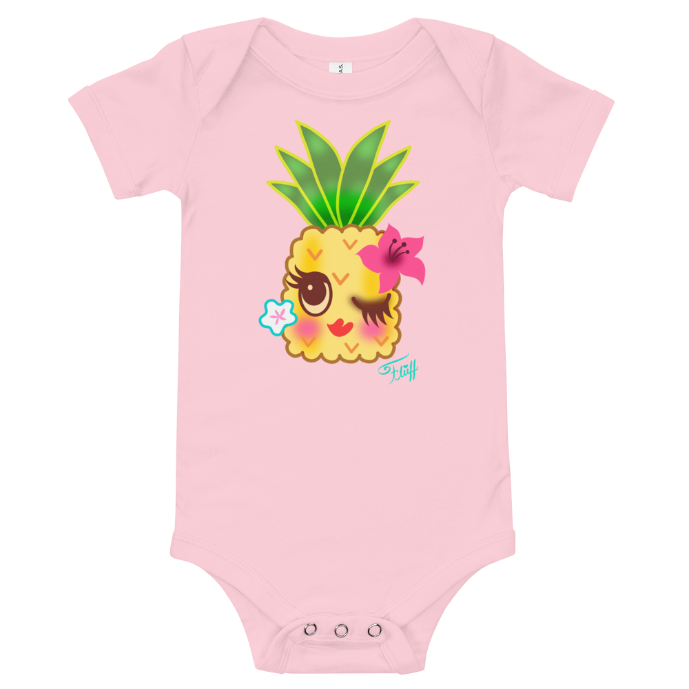 Happy Kawaii Pineapple • Baby Onesie