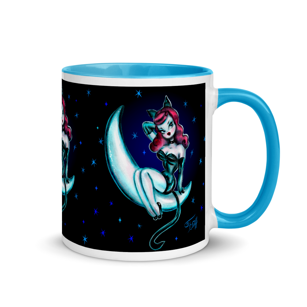 Kitten on the Moon • Mug