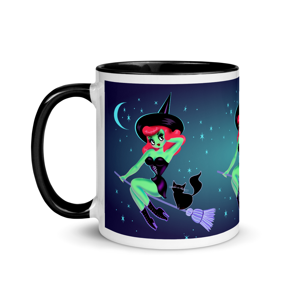 Cute Pinup Witch • Mug