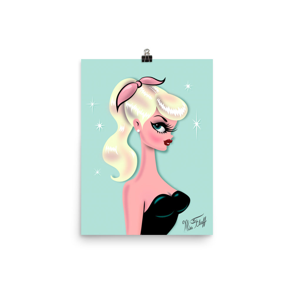 Rockabilly Doll Blonde • Art Print