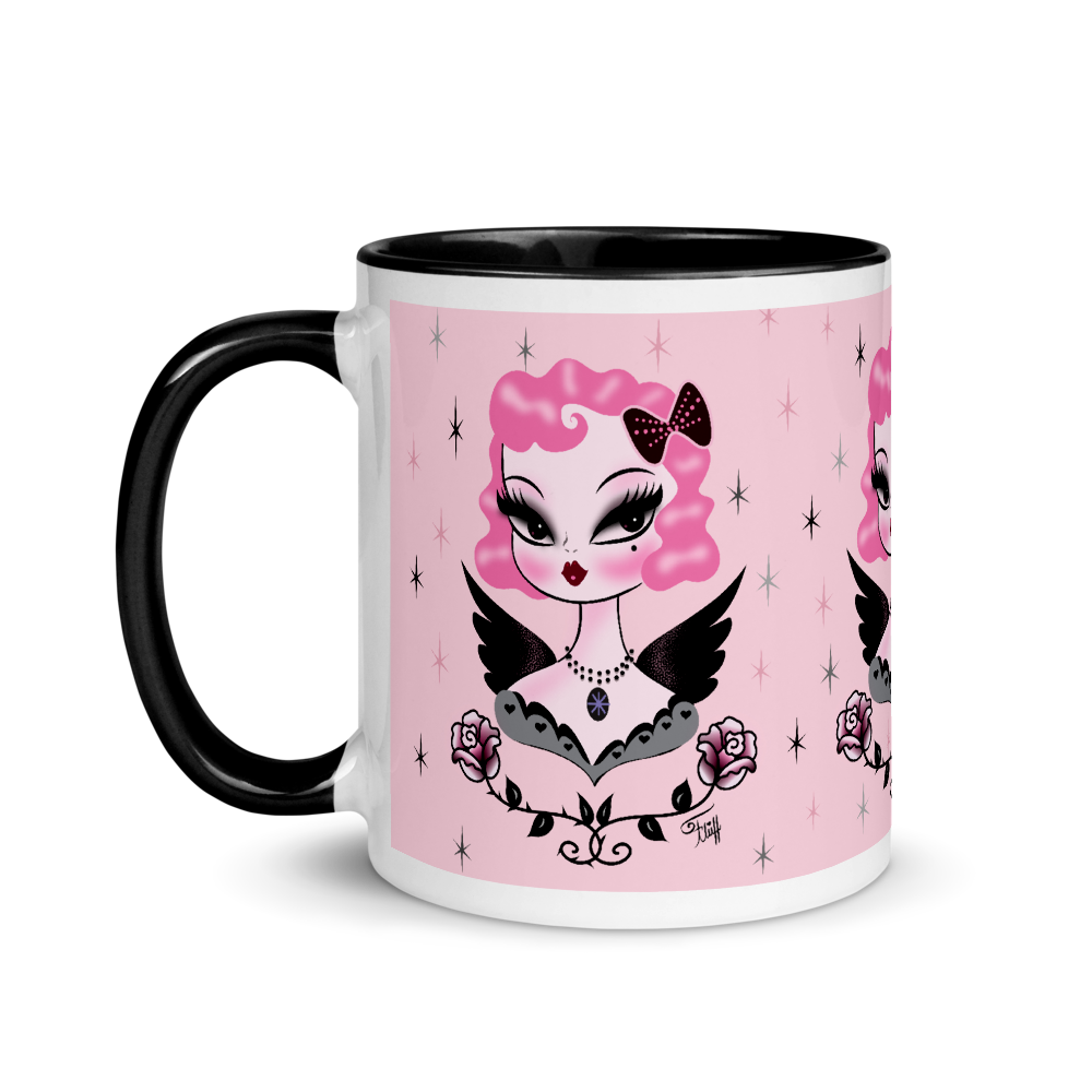 Pink Hair Dolly Angel • Mug
