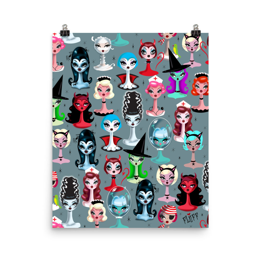 Spooky Dolls • Art Print