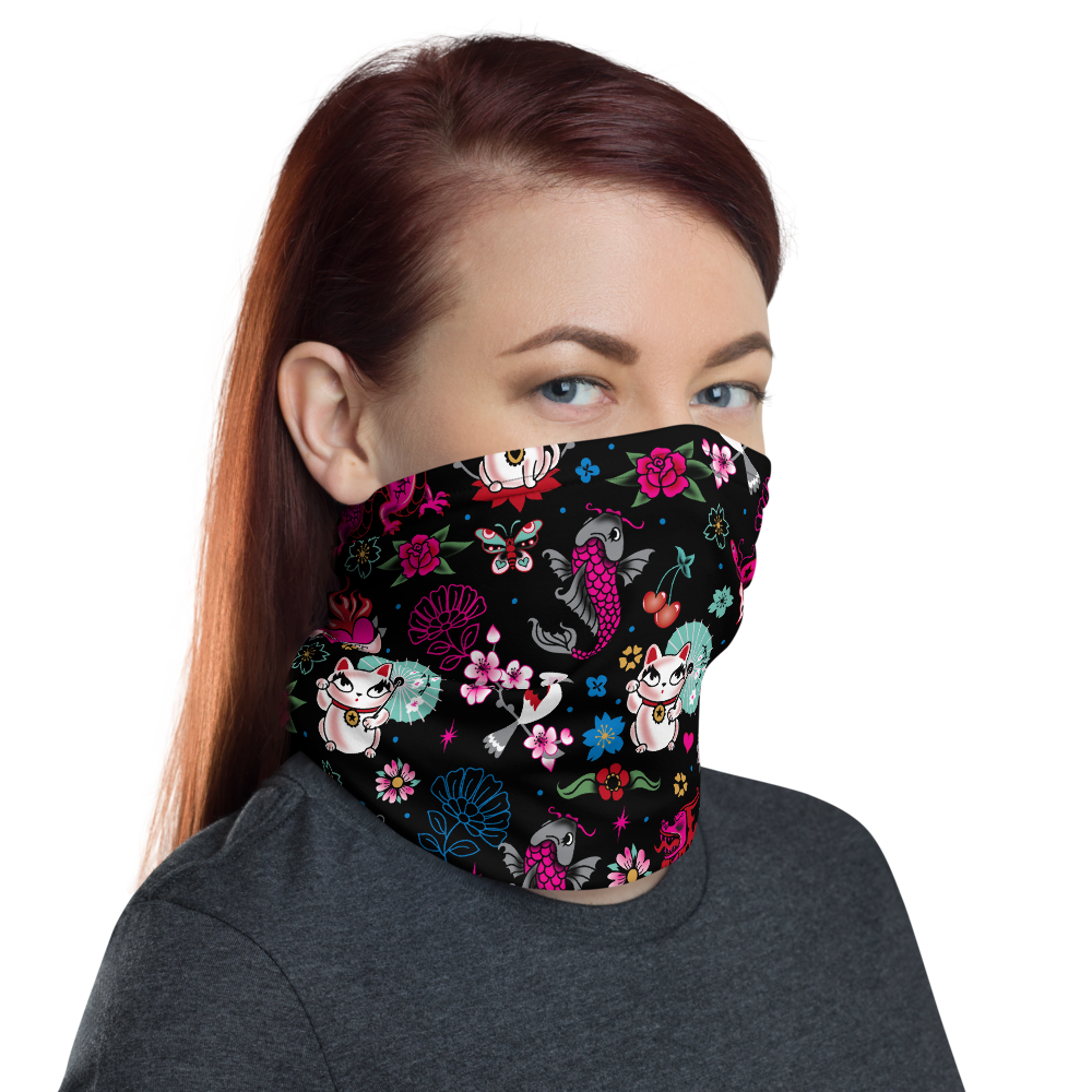 Lucky Kitty • Neck Gaiter Face Mask