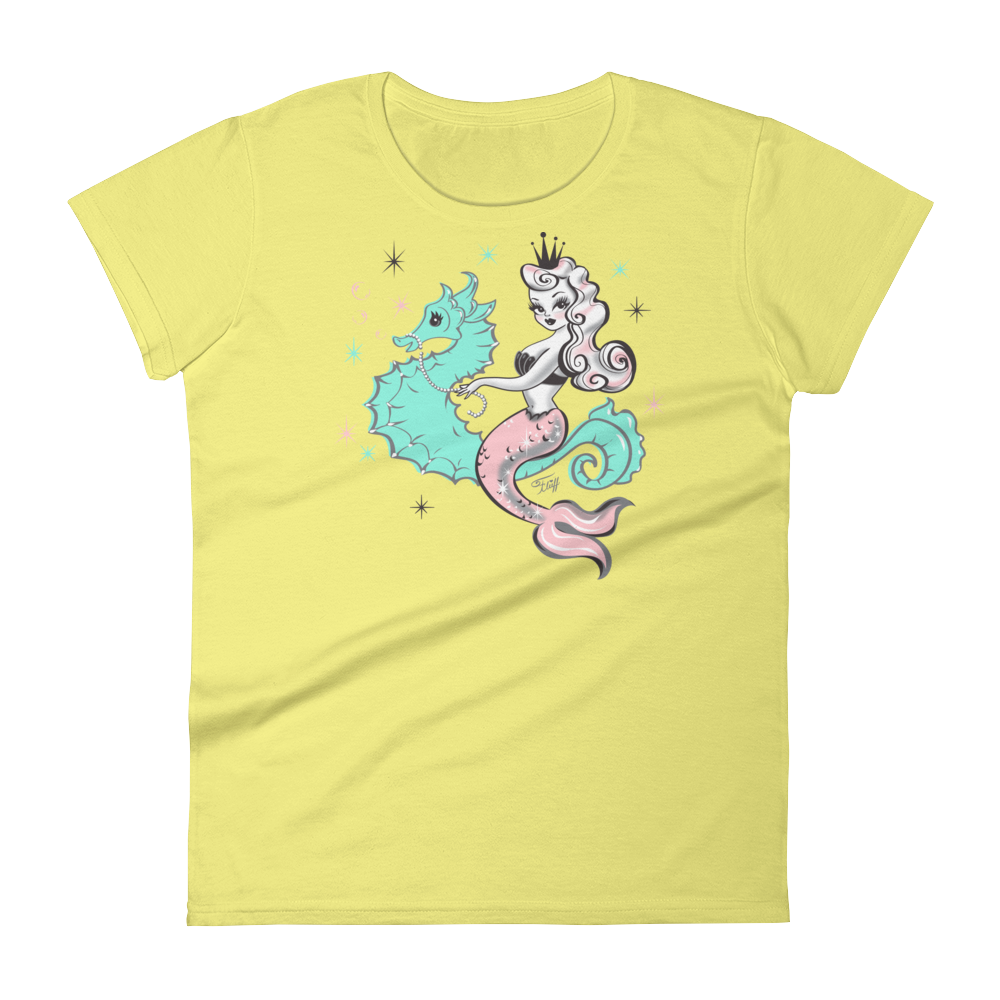 Pearla Riding a Seahorse • Tee