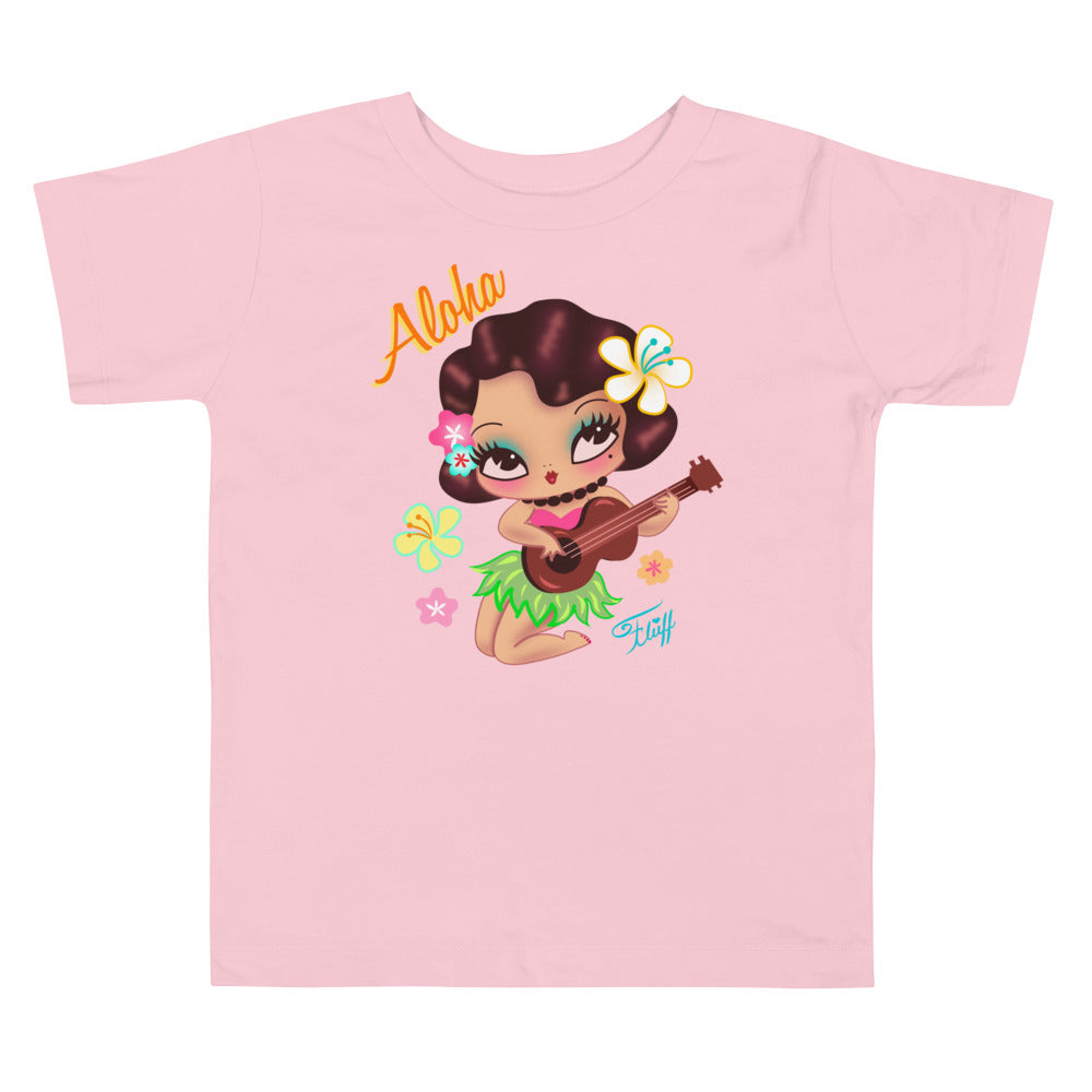 Hula Lulu Playing the Ukelele •Toddler Short Sleeve Tee