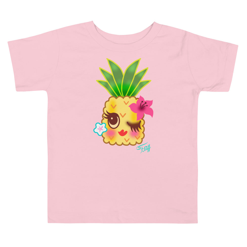 Happy Kawaii Pineapple • Toddler Short Sleeve Tee