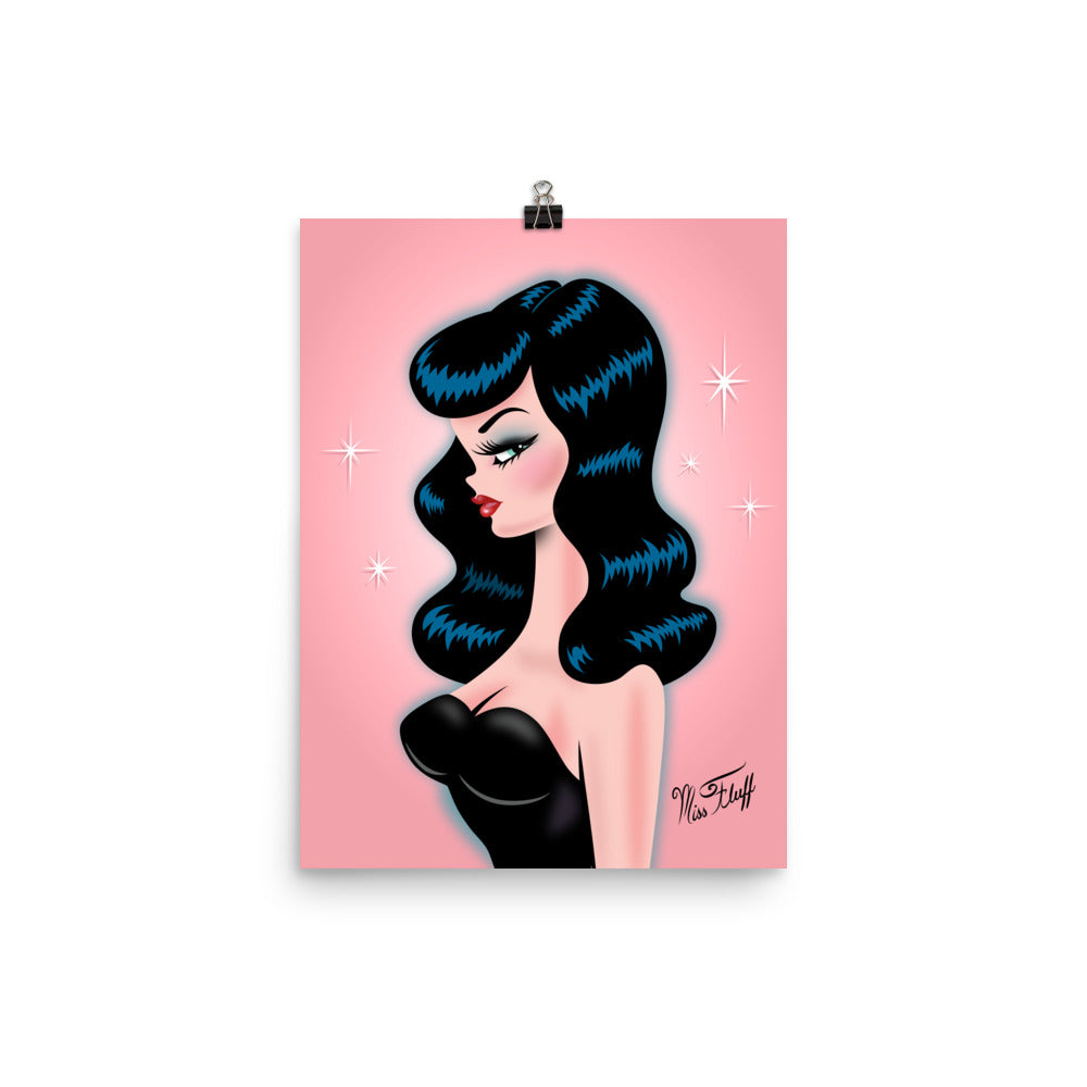 Rockabilly Doll Violet • Art Print