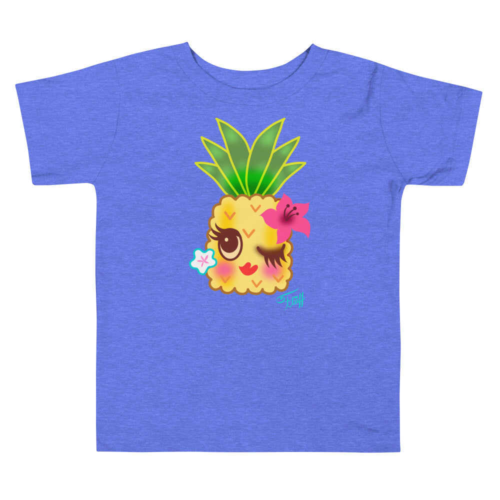 Happy Kawaii Pineapple • Toddler Short Sleeve Tee