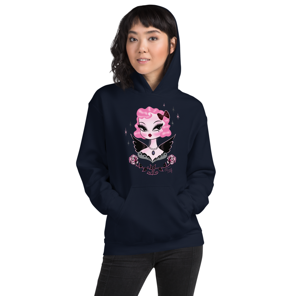 Pink Hair Dolly Angel • Unisex Hoodie