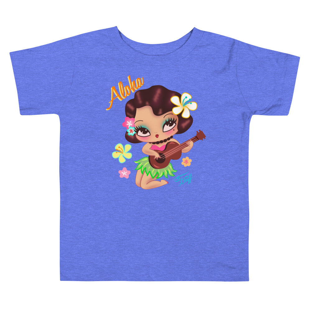 Hula Lulu Playing the Ukelele •Toddler Short Sleeve Tee
