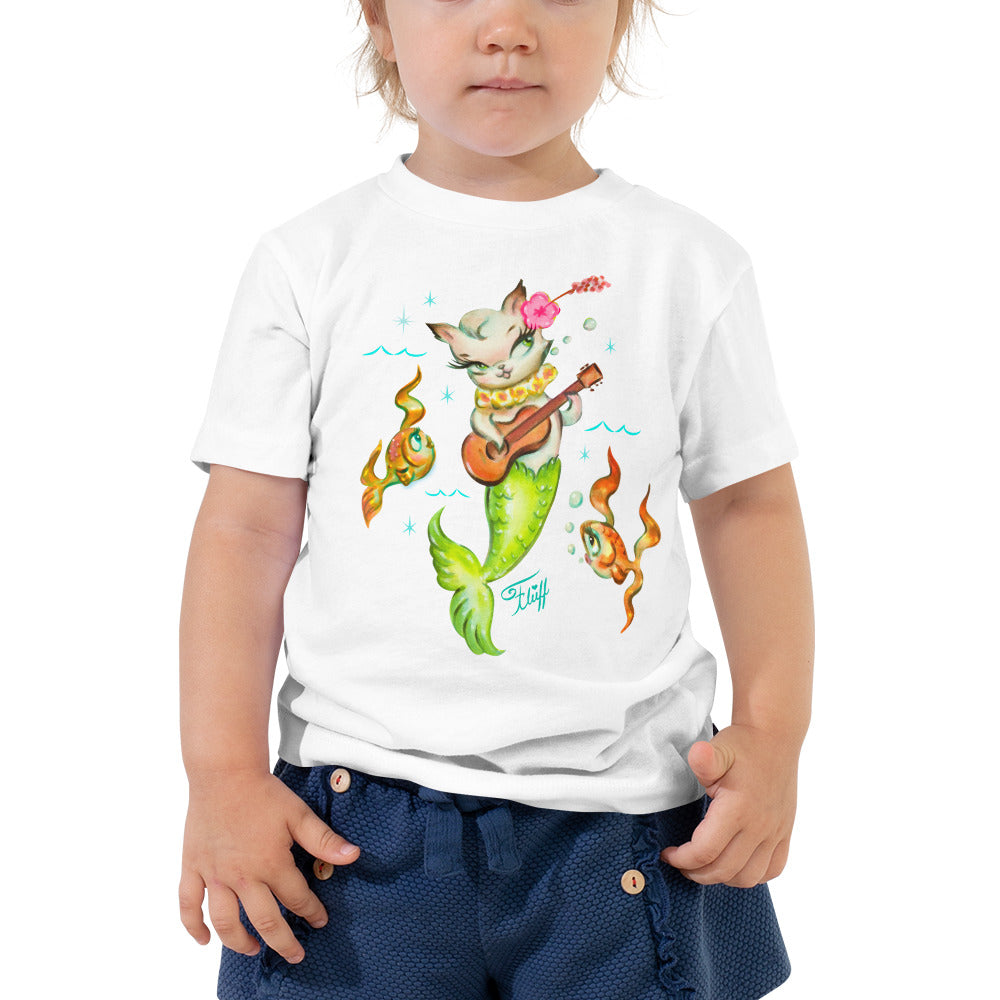 Merkitten with Ukelele • Toddler Short Sleeve Tee