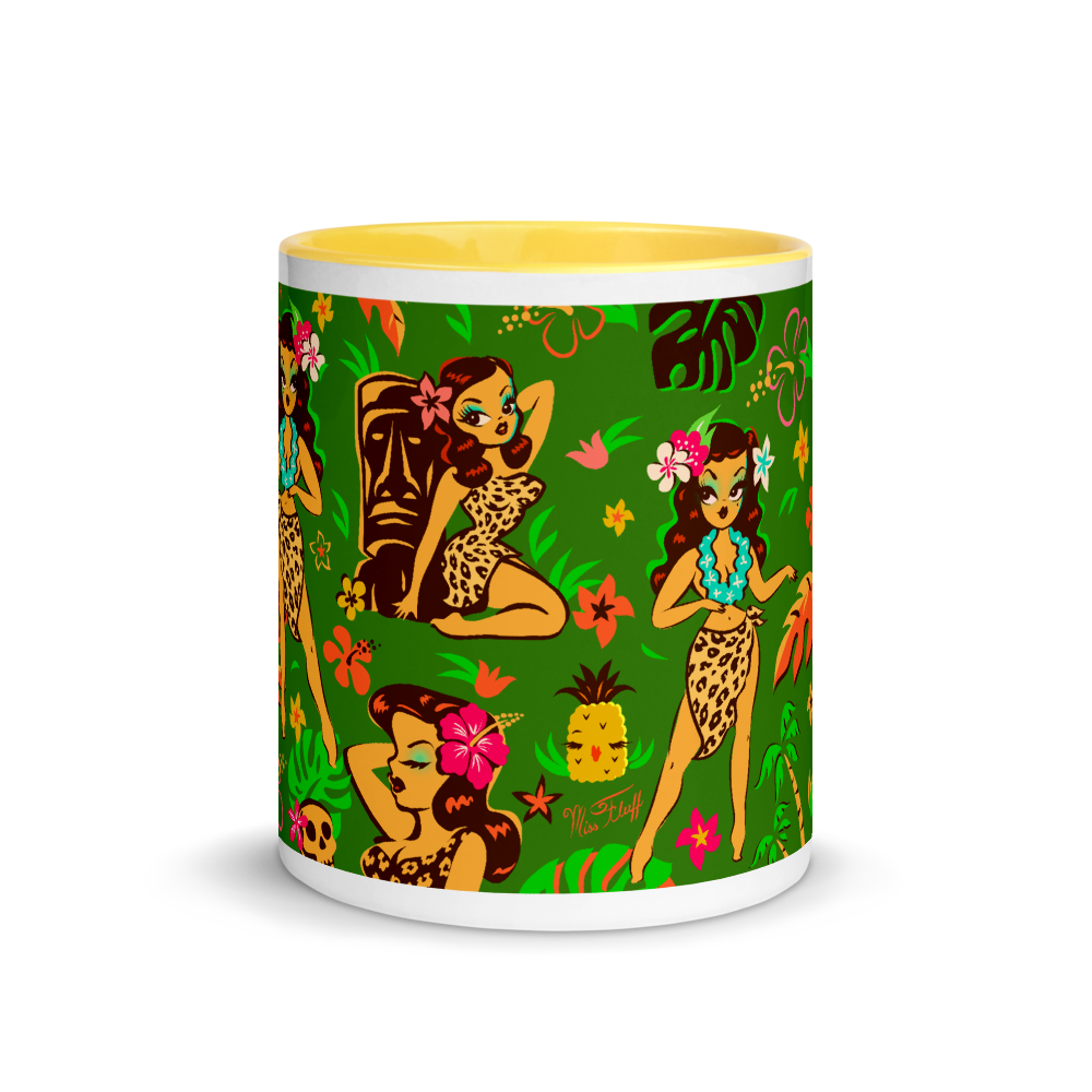 Tiki Temptress on Green • Mug