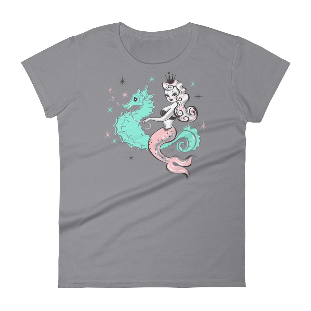 Pearla Riding a Seahorse • Tee