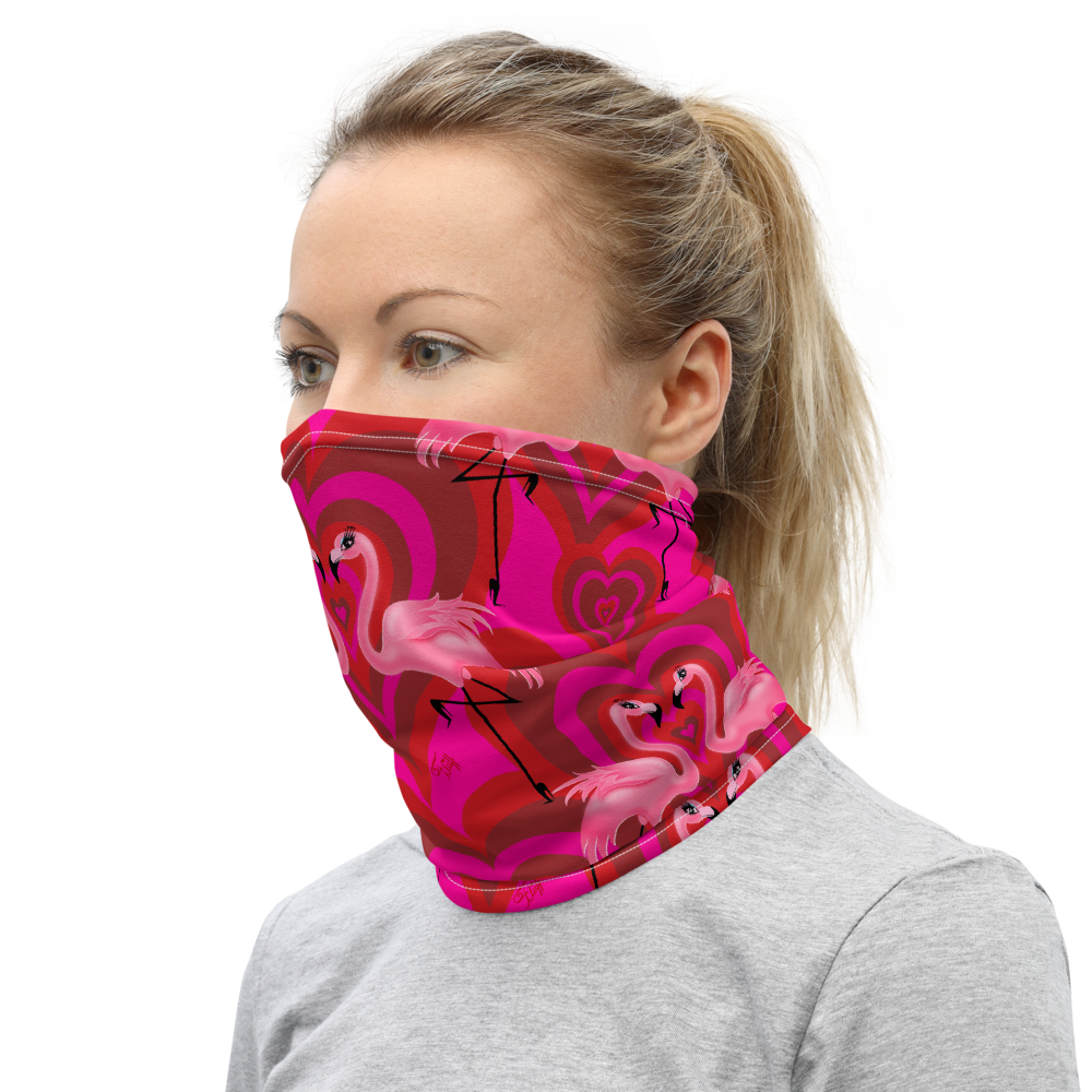 Flamingo Love • Neck Gaiter Face Mask
