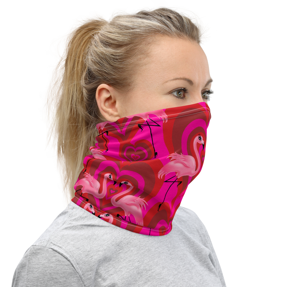 Flamingo Love • Neck Gaiter Face Mask