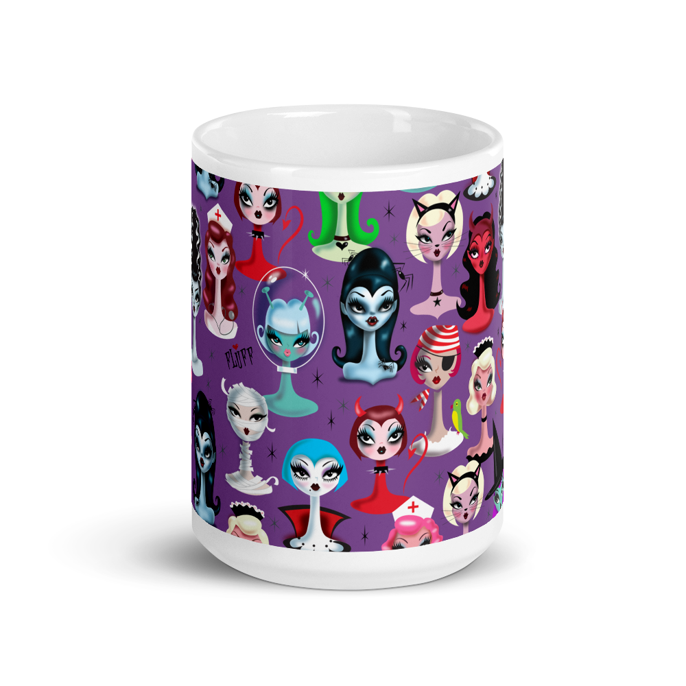 Spooky Dolls Purple • Mug 15oz