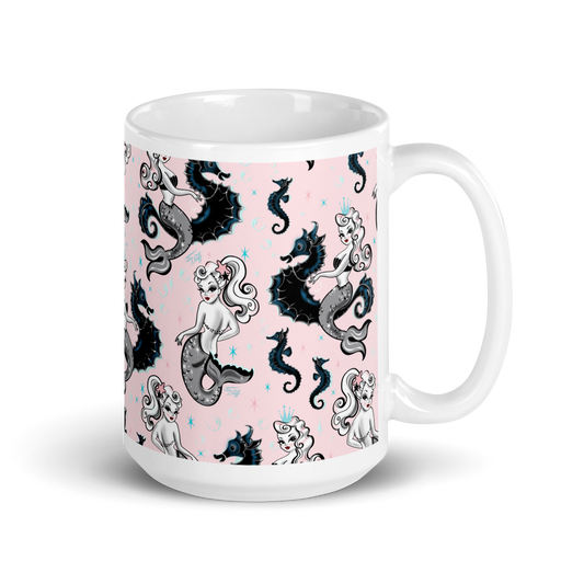 Pearla on Pink • Mug 15 oz