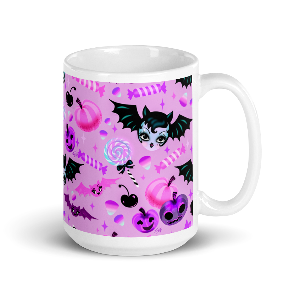 Vampire Dolly on Lilac • Mug 15oz