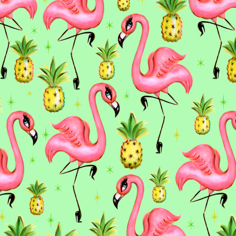 Flamingos and Pineapples