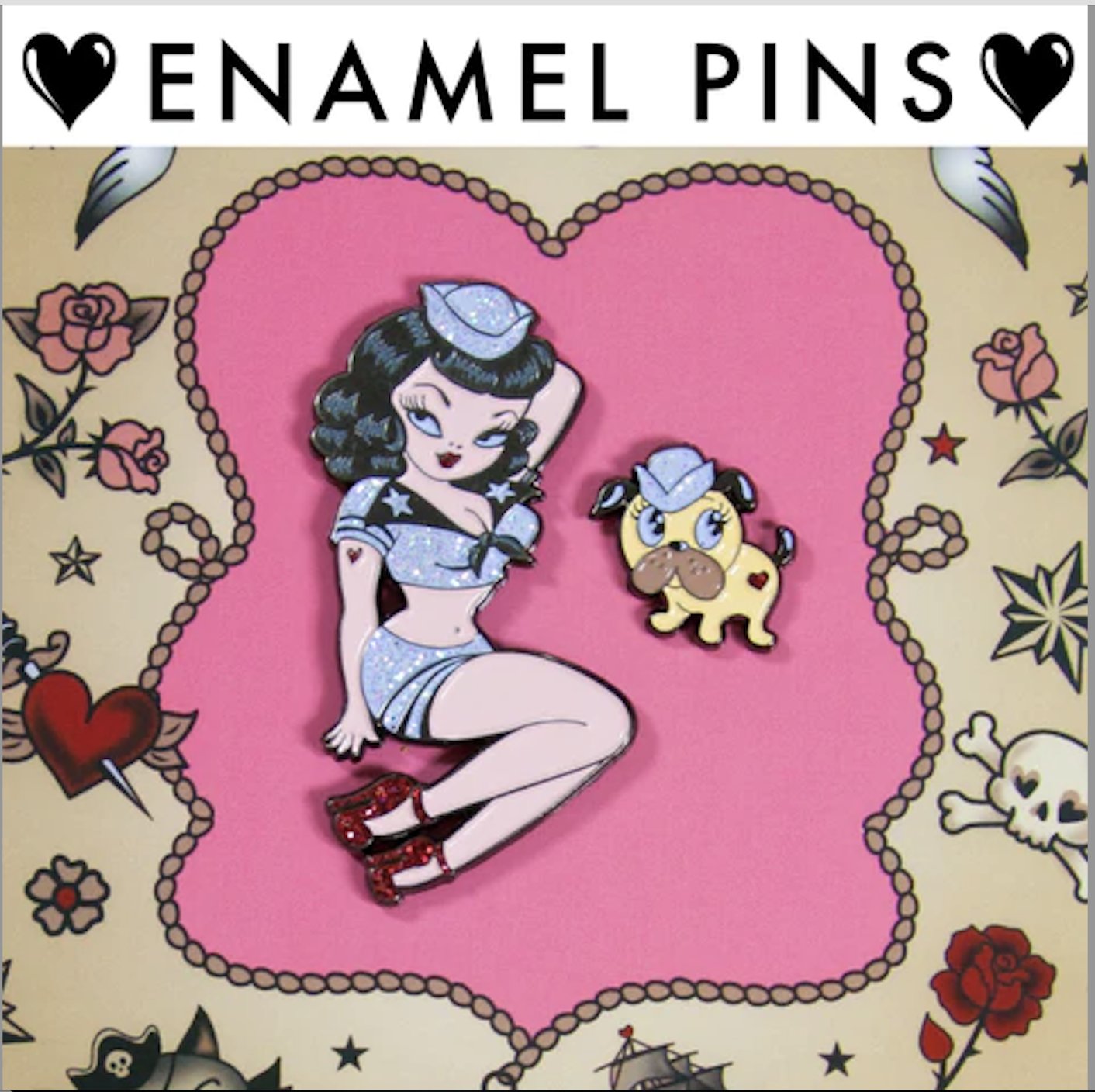 Enamel Pins & Charms