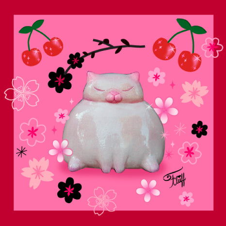 Sumo Kitty on Pink